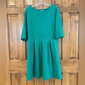 🎄 Boden Fit & Flare Dress – Green – US 16-fits small-perfect for Christmas! 🎅